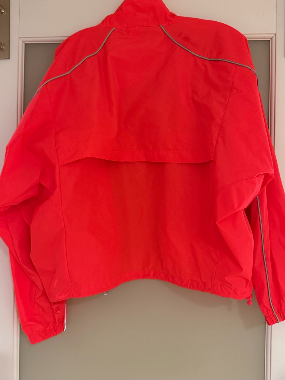 Fabletics Women's Bright Coral Red  Windbreaker Jacket - Picture 2 of 4